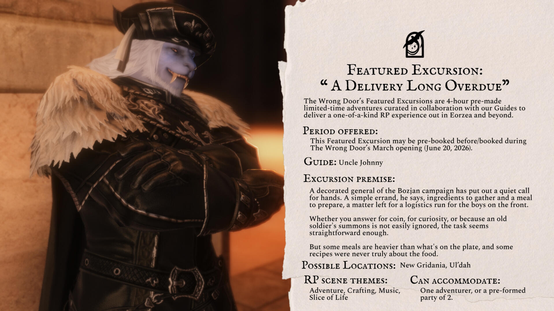 "A delivery long overdue" By Uncle Johnny